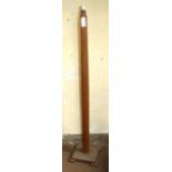 1930s wooden Art Deco standard lamp