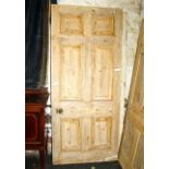 Georgian pine six panel door