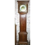 18th century long case clock of 8 day duration by Adam Cleak of Bridport, Dorset. Twelve inch dial