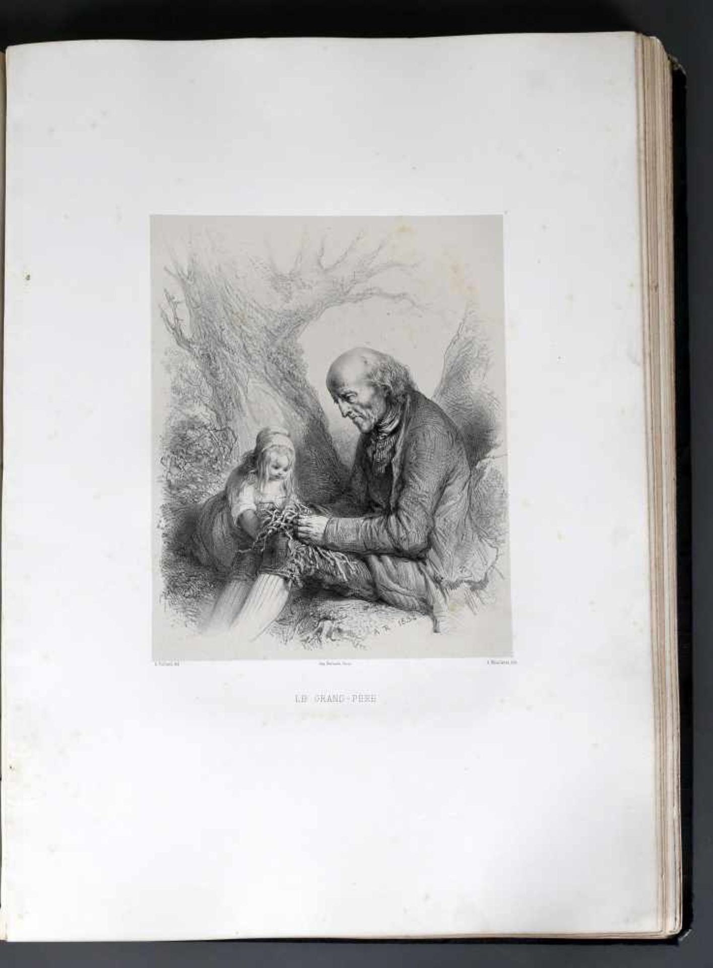 A. Rolland, Buch mit Lithographien seiner Werke, 1863, Metz"Oeuvres" de A. Rolland, publiées par - Image 2 of 5