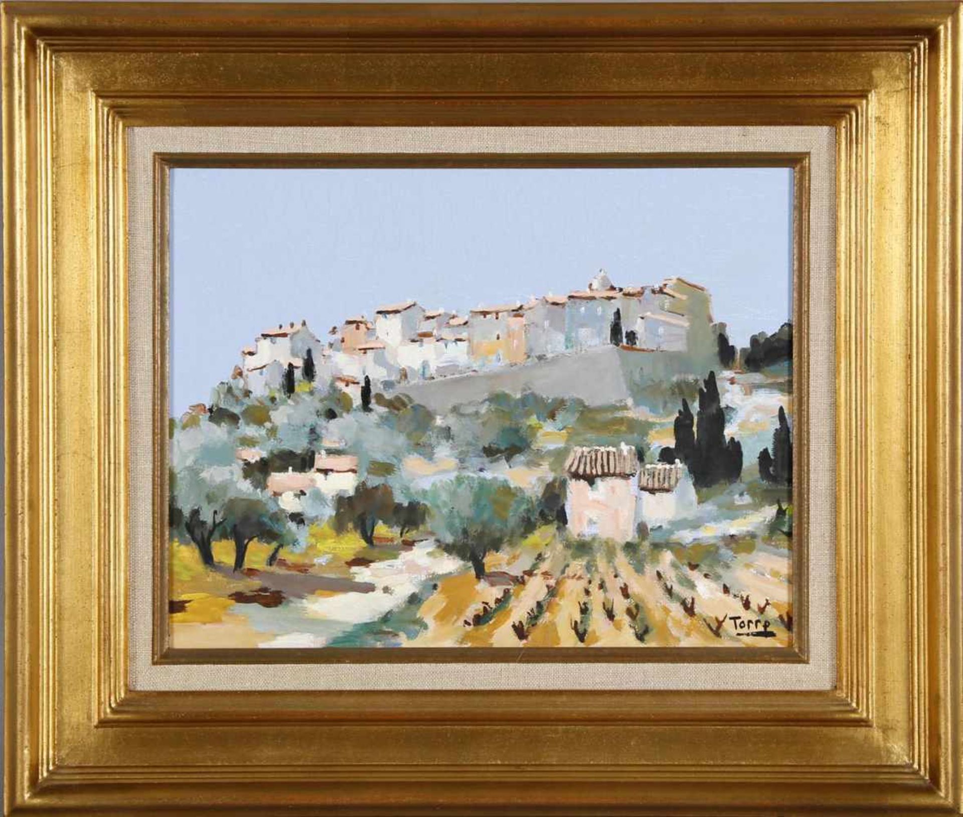 André Torre (1929-1999)Le Castellet, Öl auf Lwd., 27 x 35 cm, rechts unten signiert, vergoldeter