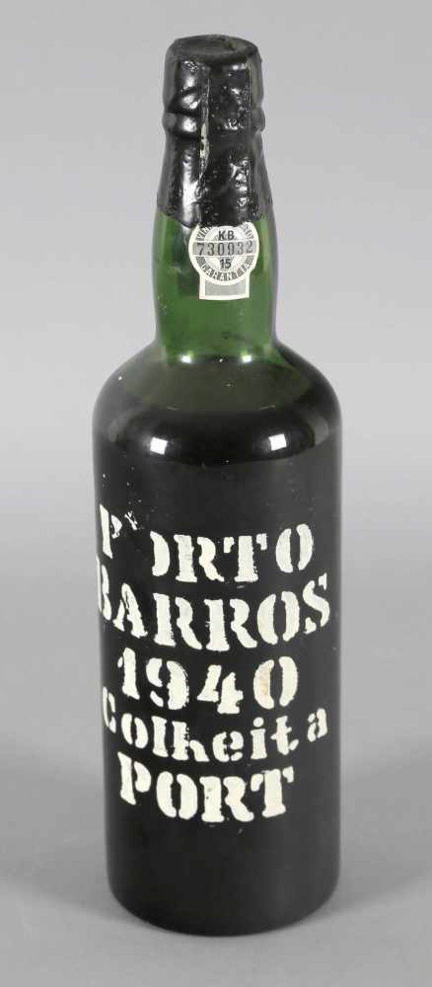 1 Flasche Porto Barros 1940, Colheita Portbottled 1979, 0,75 l, Füllstand unter Flaschenhals