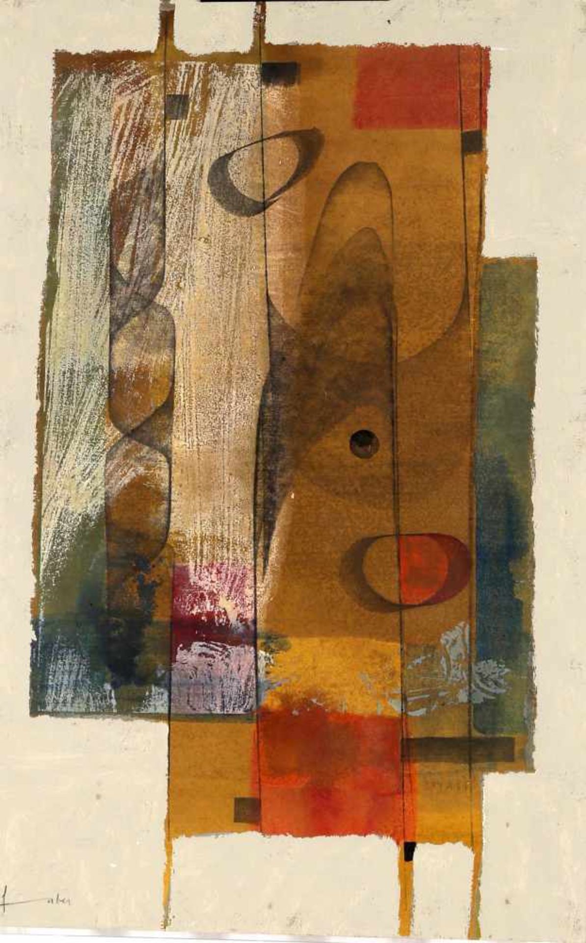 Will Faber (Saarbrücken 1901-1987 Barcelona)Aquarell auf Karton, 1969, 47 x 31 cm, links unten