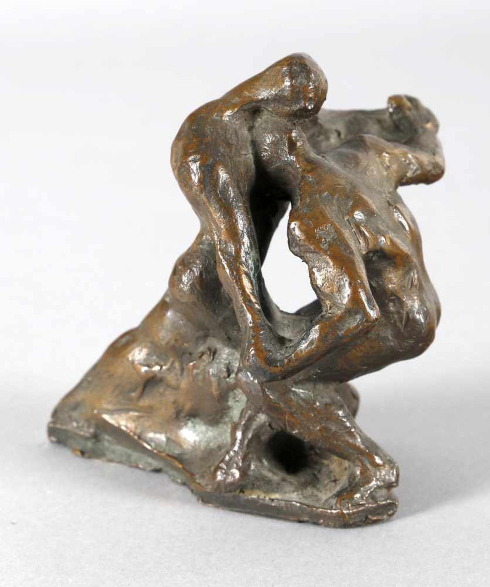 Hans Schröder (Saarbrücken 1930-2010 Saarbrücken)Ringkampf, Bronze, um 1970-1979, H: 13 cm >>