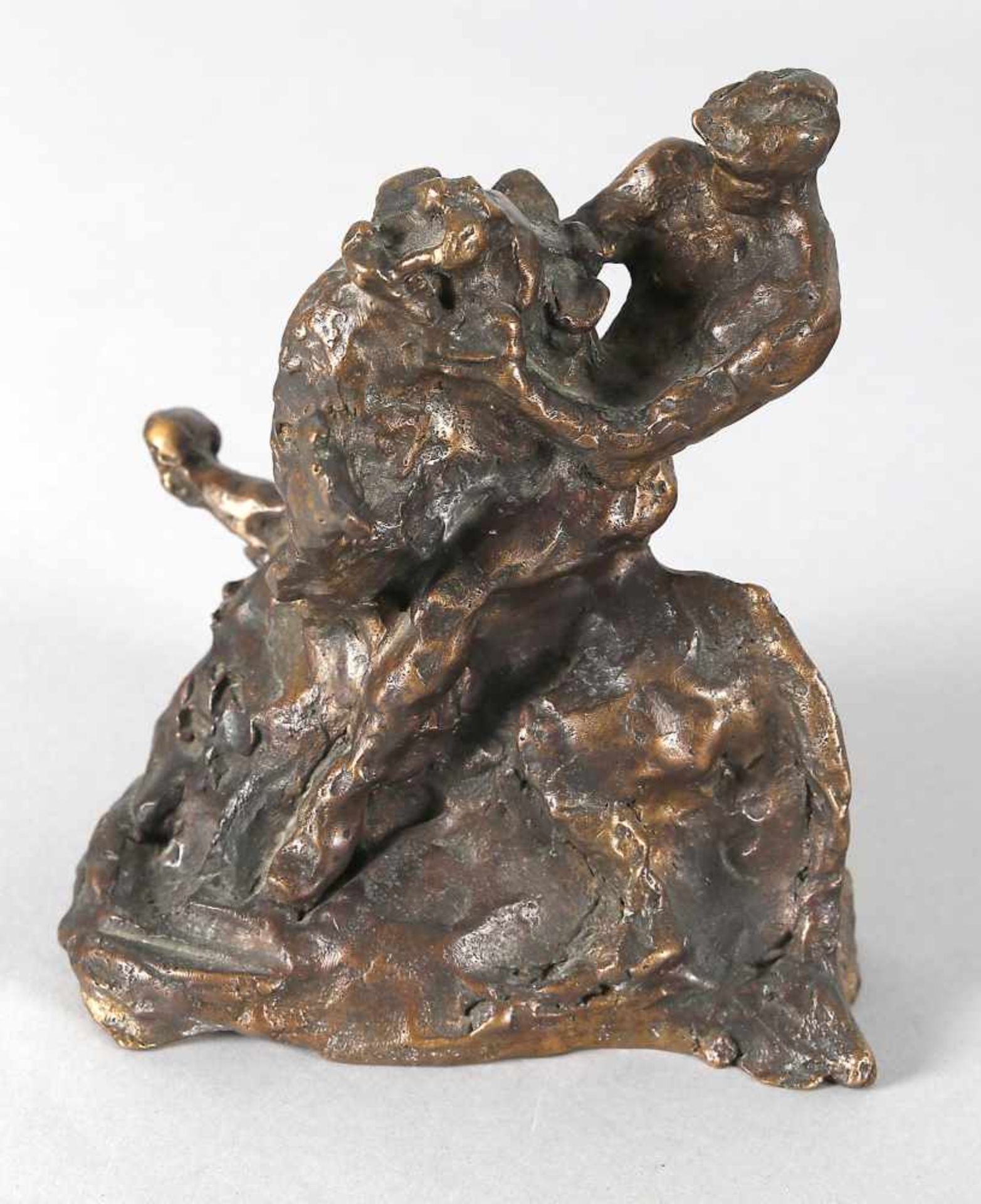 Hans Schröder (Saarbrücken 1930-2010 Saarbrücken)Samson im Kampf mit dem Löwen, Bronze, um 1960-