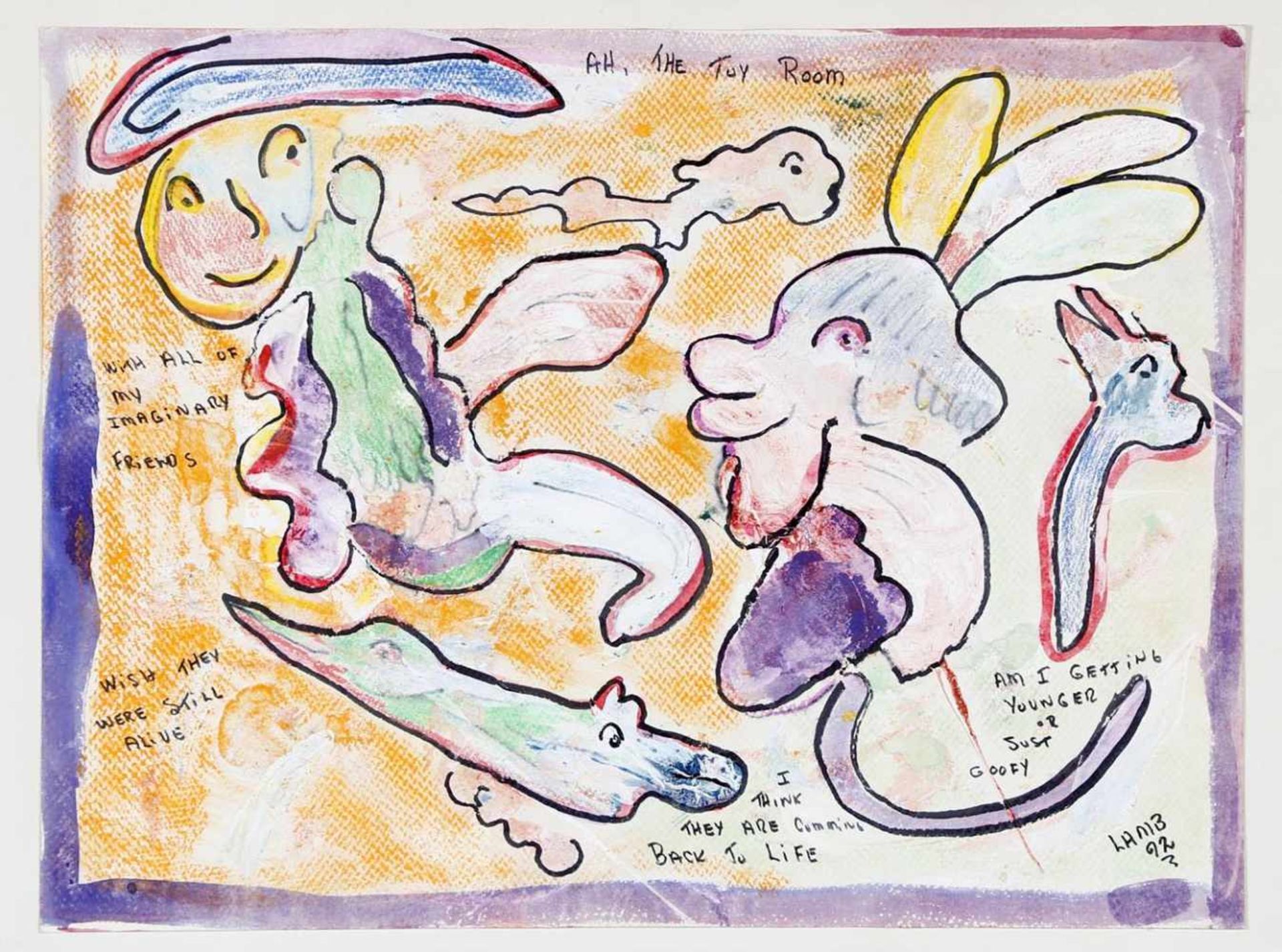 Matt Lamb (Chicago 1932-2012 Chicago)Zeichnung Aquarell, Mischtechnik/Papier, 45,5 x 60,6 cm,