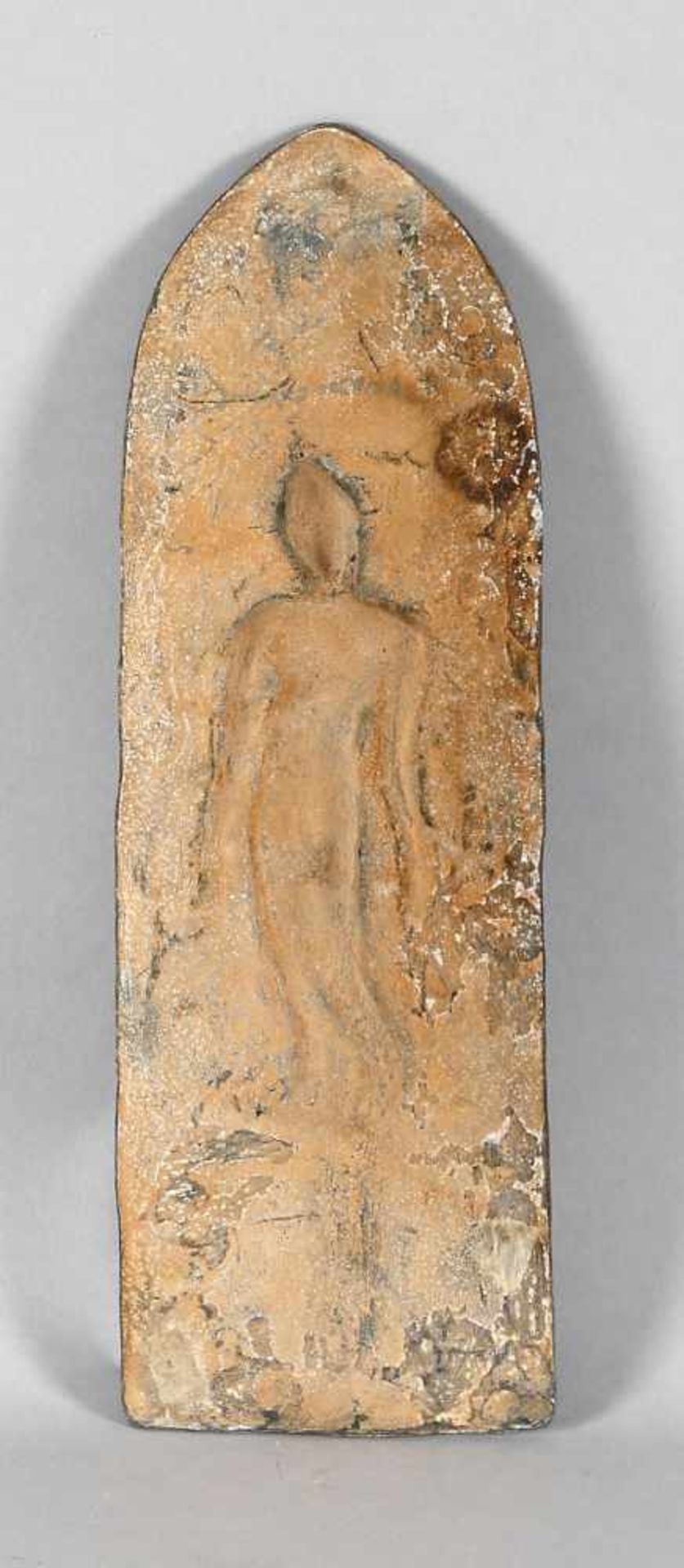 Reliefierte Platte aus Bronze, Thailand, 19./20. Jh.das Zentrum der Darstellung bildet der - Bild 2 aus 2