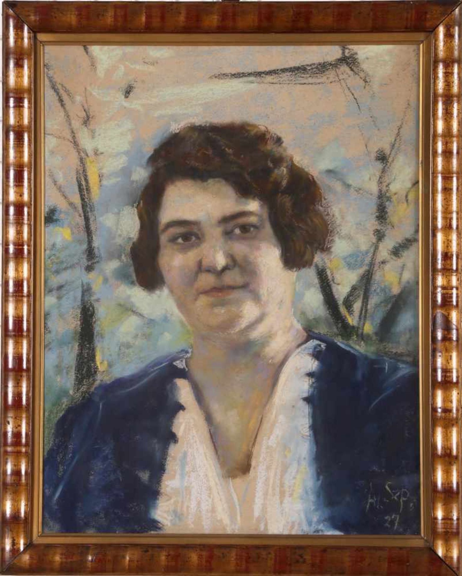 Alexander von Szpinger (1899-1969)Porträt der Marianne Hansen geb. Schule, Pastell, 1927, unten