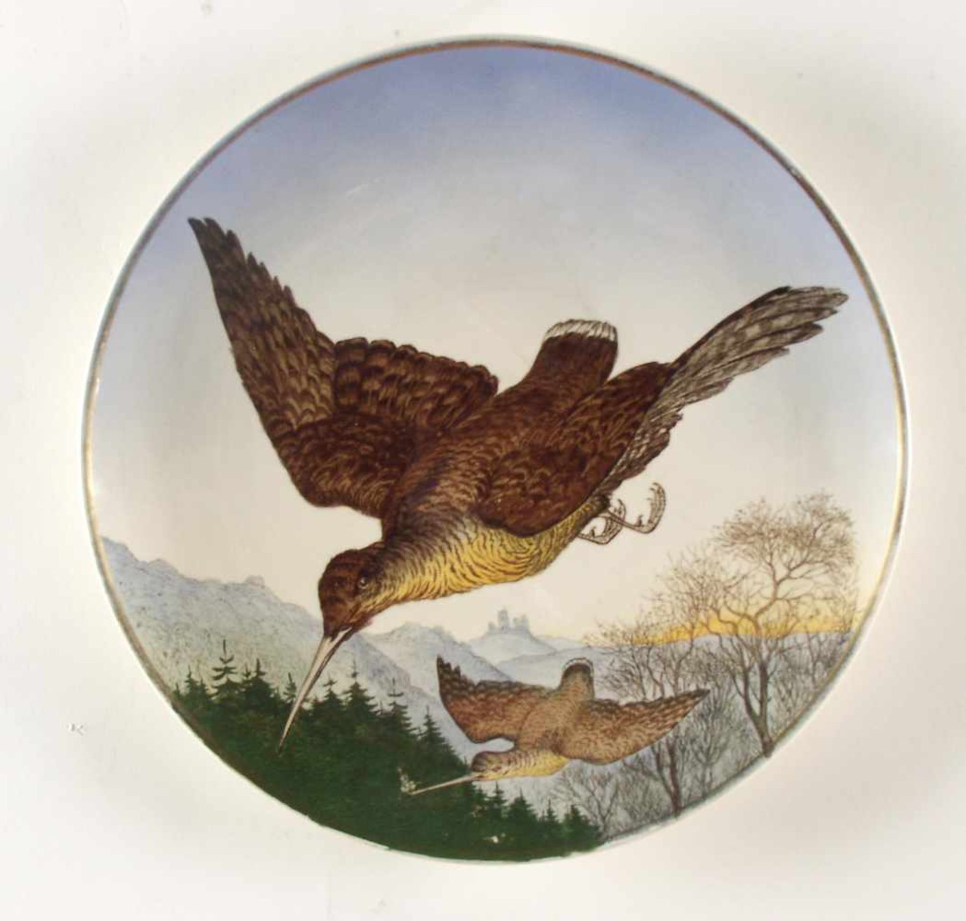 Paar Wandteller Villeroy & Boch, Mettlach, 1. H. 20. Jh.Steingut, D: je 36,5 cm, Merkurmarke in - Bild 2 aus 2