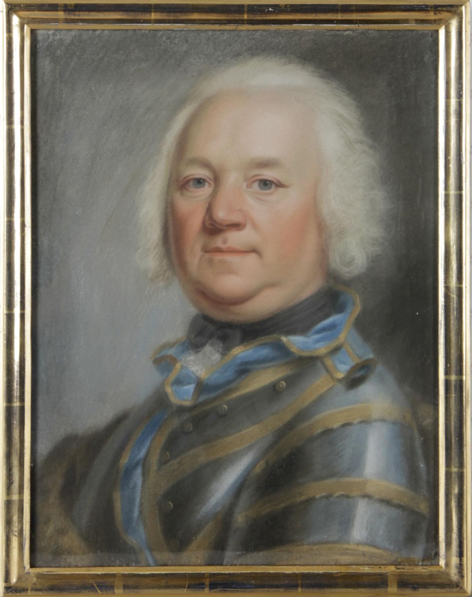 Pastellporträt, wohl Charles Alexis Huin (1735-1796) auf Rückseite in Tusche bezeichnet: "L.S. de