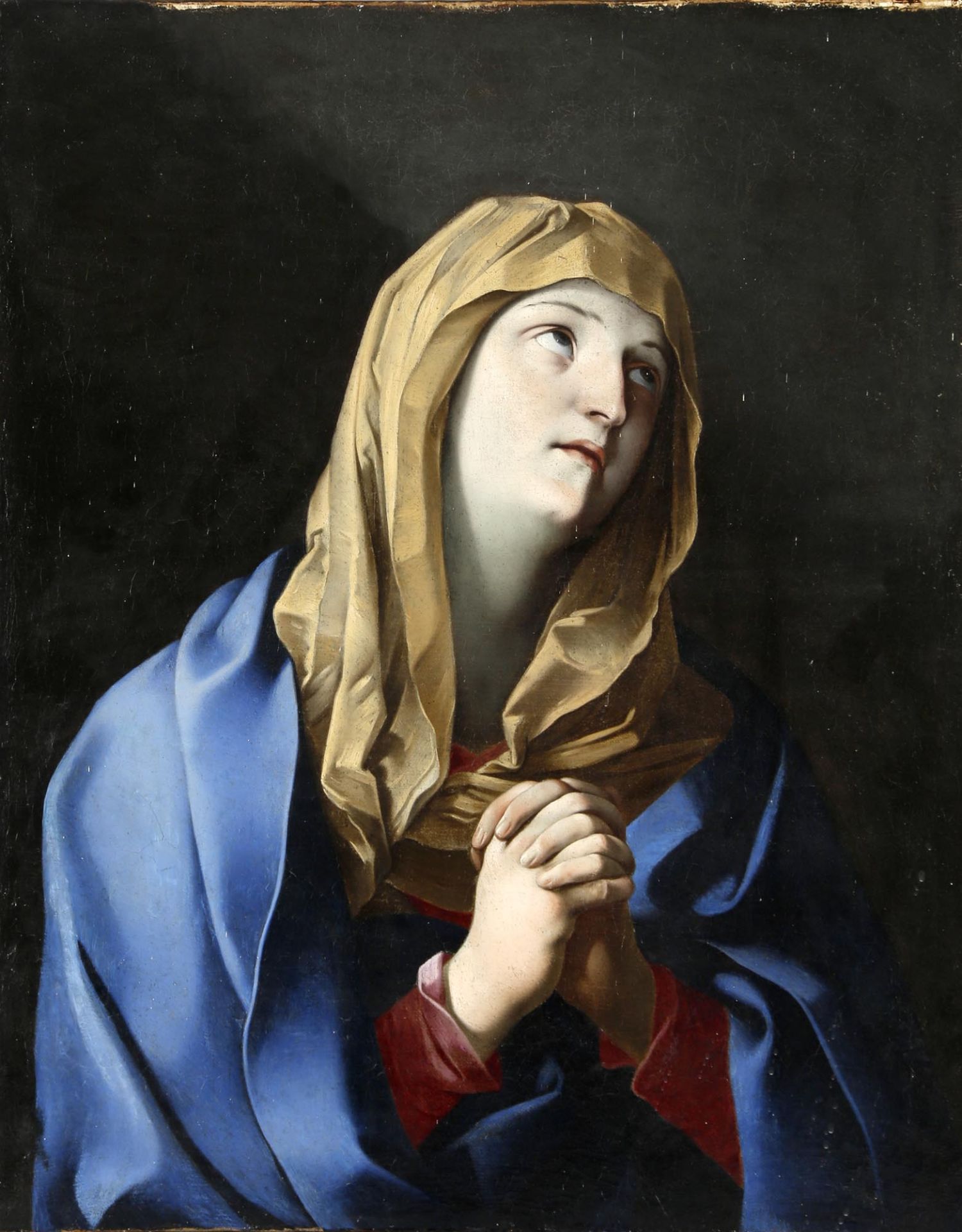 Guido Reni (Galvenzano 1575-1642 Bologna) Werkstatt-UmkreisMaria, Öl auf Lwd., ca. 74,5 x 59 cm,