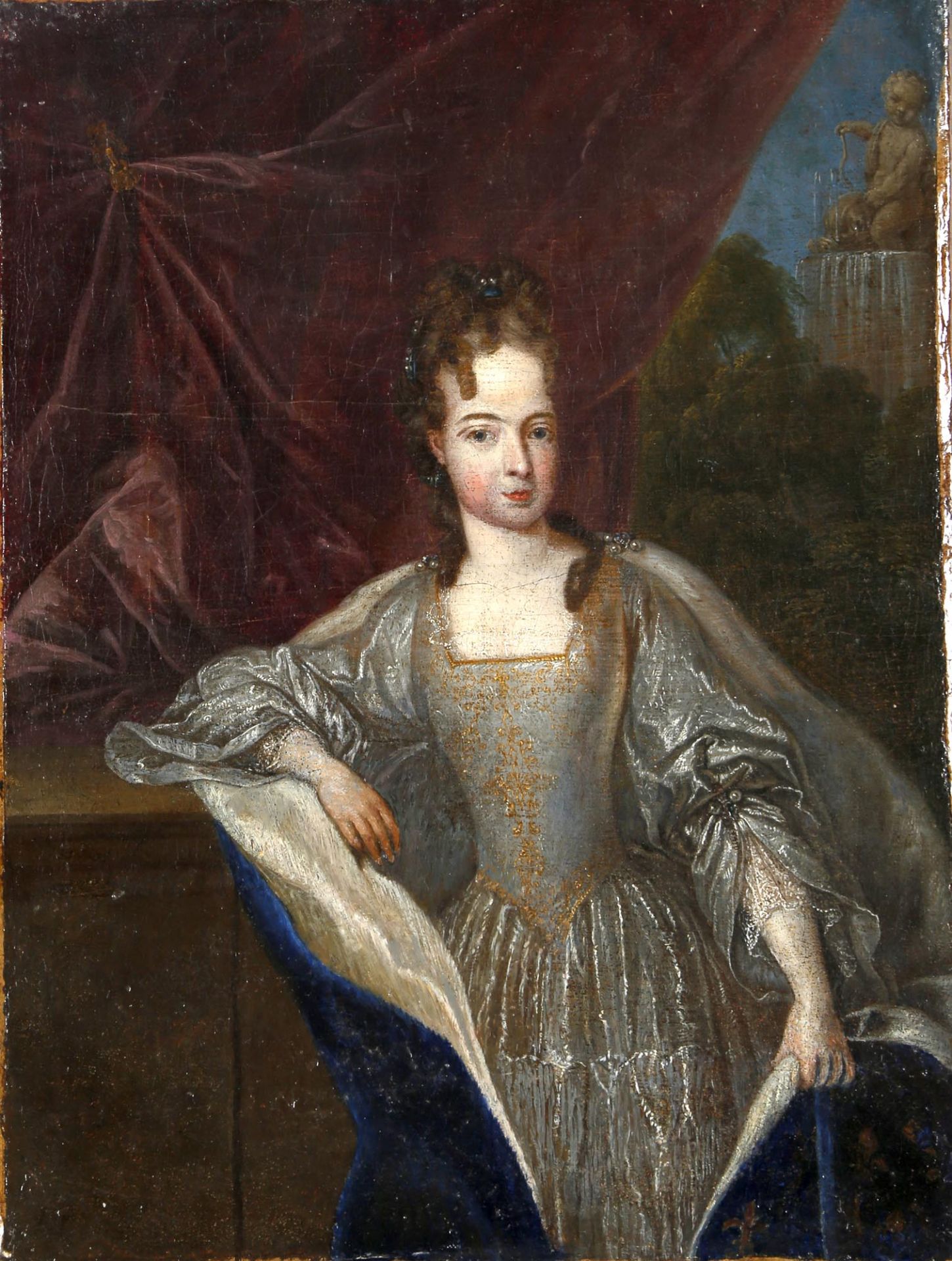 Caspar Netscher (Heidelberg 1639-1684 Haag) zugeschriebenPorträt Marie Anne de Bourbon, Princesse de