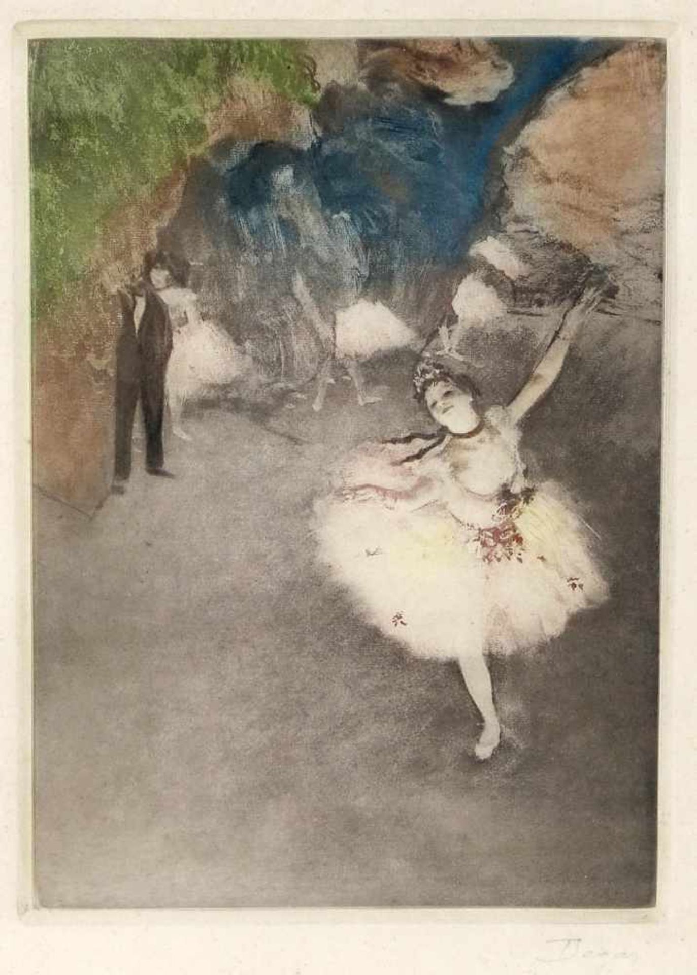 Edgar Degas (Paris 1834-1917 Paris)Tanzende Ballerina, Radierung, 26 x 19 cm (Plattengröße), unten