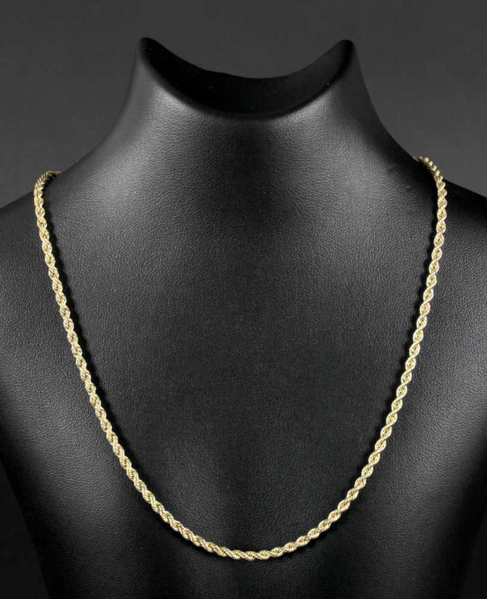 Kurze Halskette oder Armband doppelt gelegtKordelkette aus 333er Gold, Gewicht: 3,4 g, gestempelt