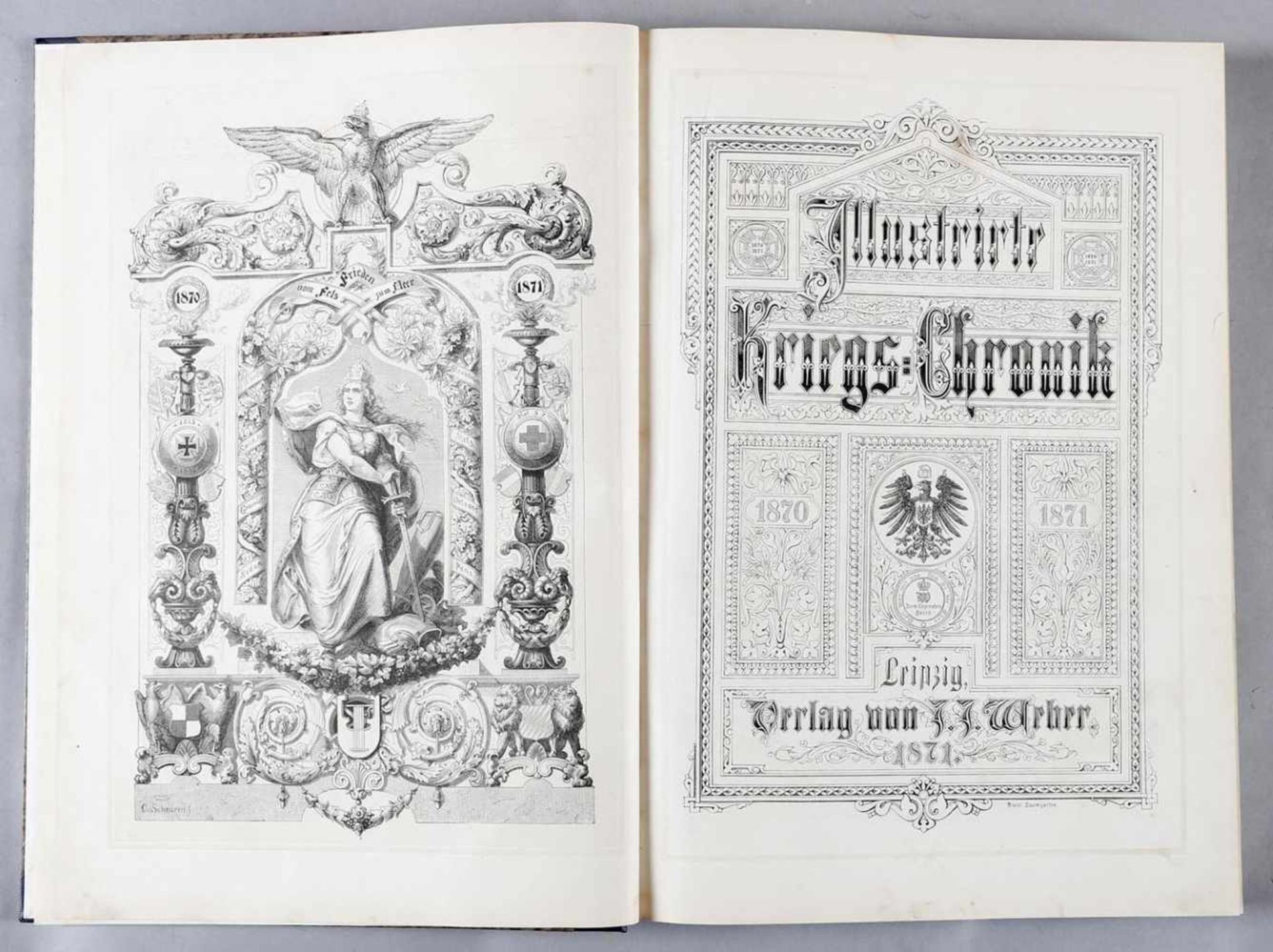Illustrierte Kriegschronik 1870-71 Gedenkbuch an den Deutsch-Französischen Feldzug, geschrieben
