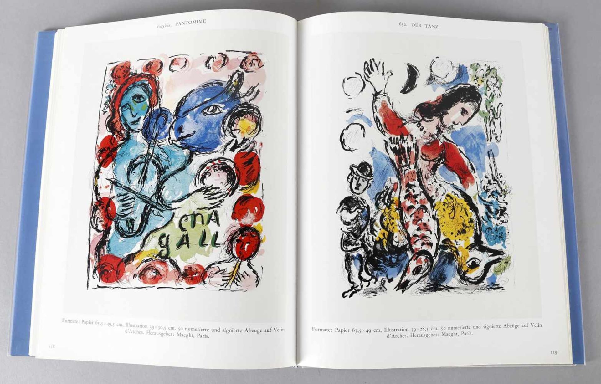 Chagall Lithograph, Vol. 1 - VI Marc Chagall-Mourlot, Julien Cain/Charles Sorlier, deutsche - Bild 3 aus 5