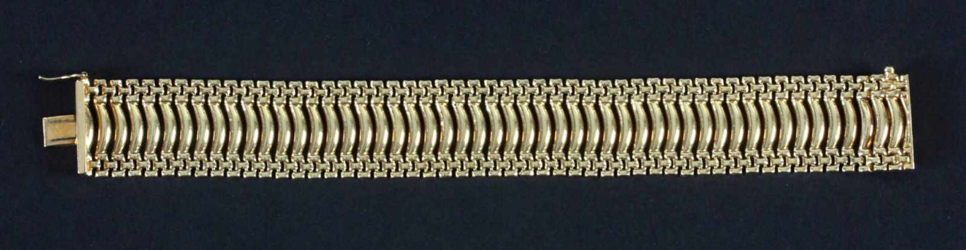 Gliederarmband, 585er GGL: 18,5 cm, Gewicht: 33,6 g