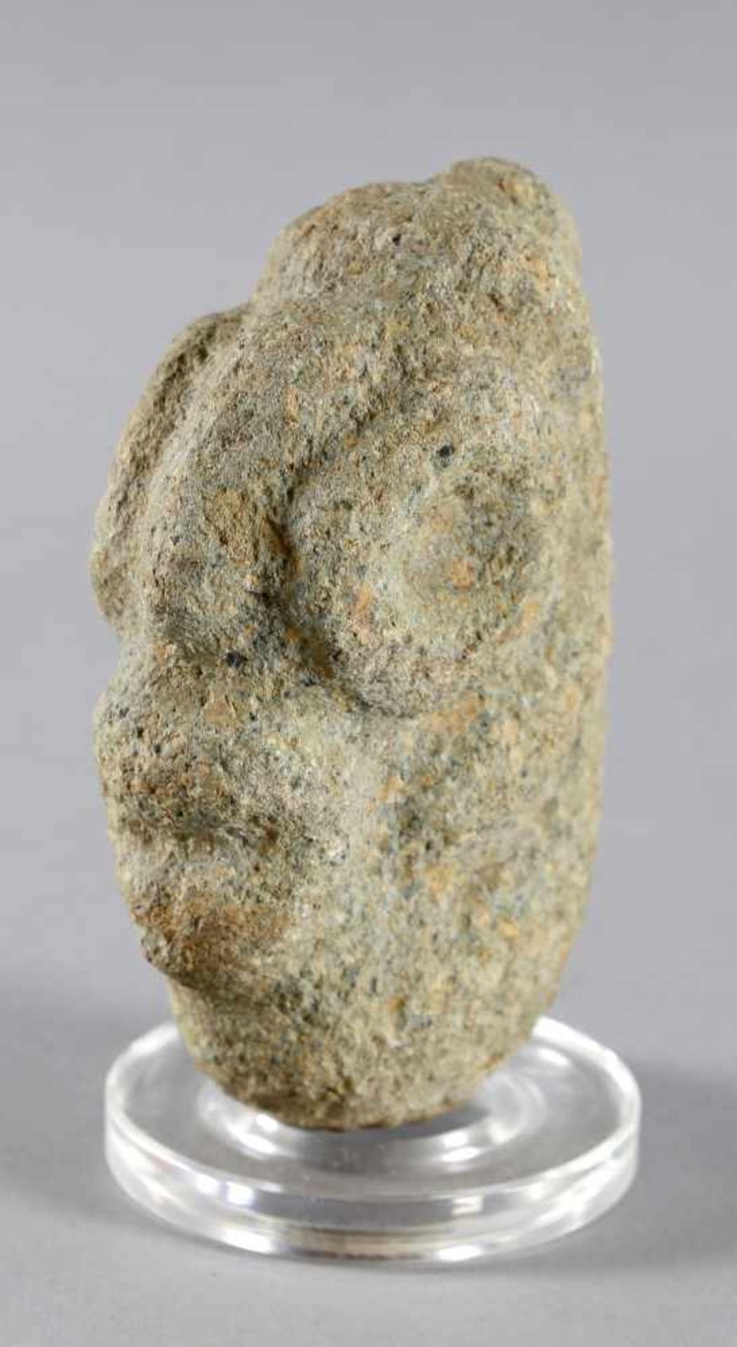 Kopf mit Ringaugen, Kultur der Taino, Dominikanische Republik, ca. 1000 - 1500 n. Chr.Kultstein,