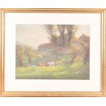 Felix Emile Andrews (1888 - 1975) British 'Spring Light', pastel on board, signed to lower right