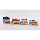 A Corgi Toys 464 Commer Police Van with Flashing Light together with a 437 Superior Ambulance on