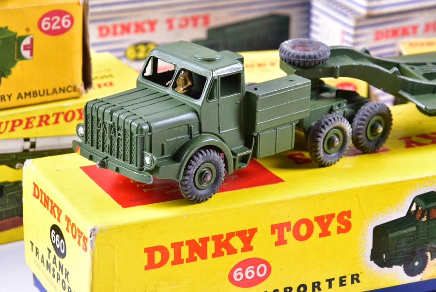 A collection of twenty boxed Dinky Supertoys Military vehicles to include 660 Tank Transporter (x2), - Image 15 of 16