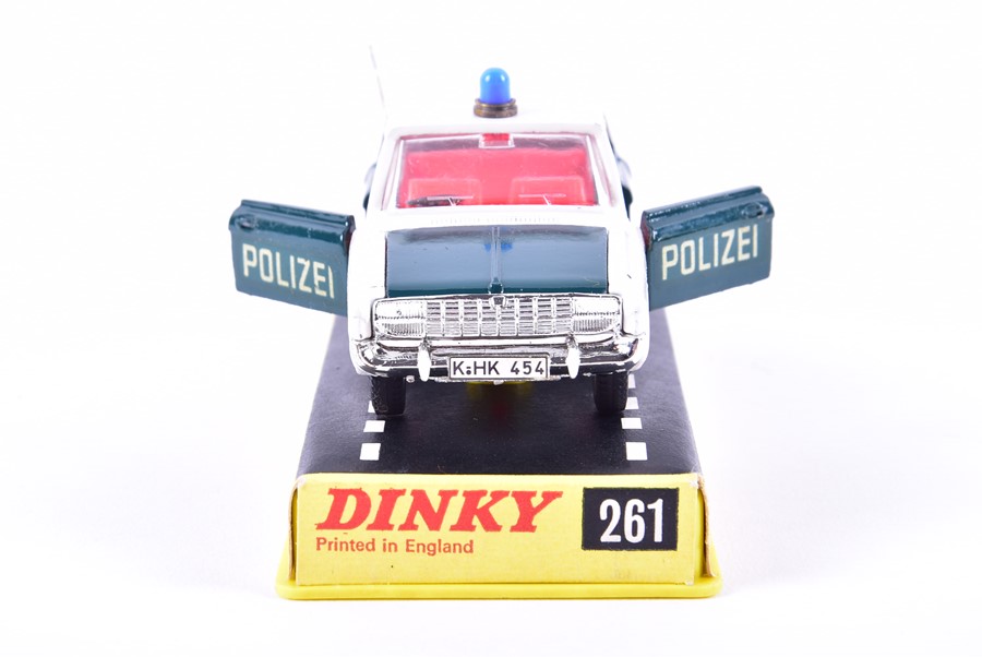 A rare Dinky Toys 261 Ford Taunus Police Car with 'Polizei' decals, in original box. - Image 7 of 16