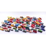 A large quantity of mid-20th century loose and playworn Dinky diecast vehicles to include