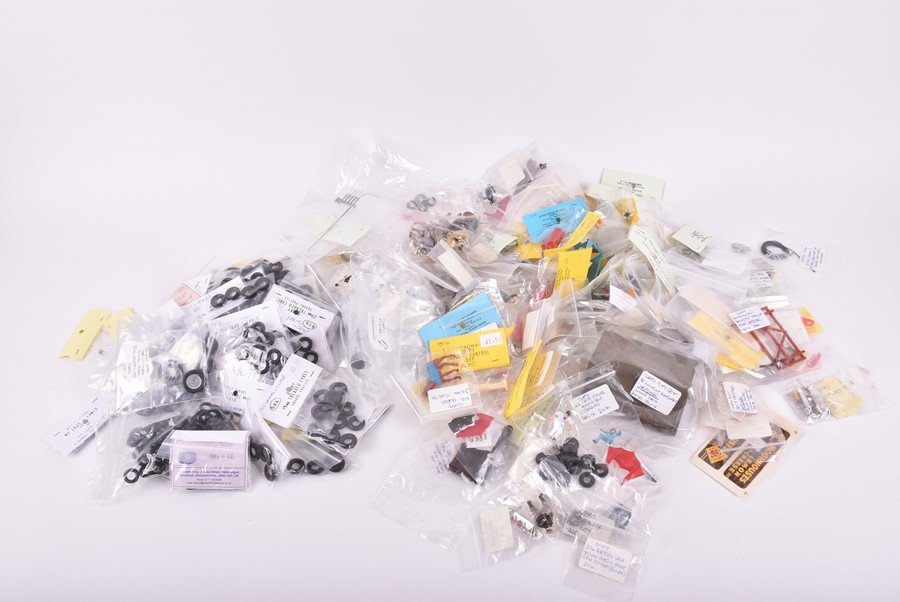 A large quantity of Dinky, Corgi and other diecast vehicle spare tyres many in labelled ex-shop