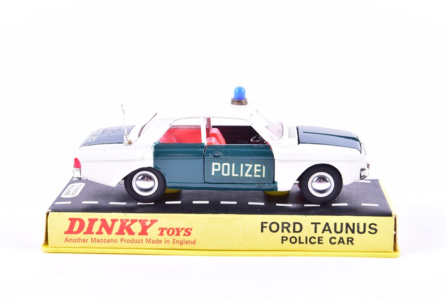 A rare Dinky Toys 261 Ford Taunus Police Car with 'Polizei' decals, in original box. - Image 14 of 16