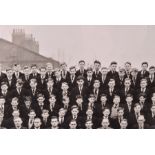 Beatles interest: a gelatin silver school line-up photograph The Liverpool Institute High School,