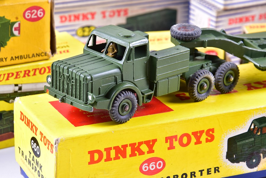 A collection of twenty boxed Dinky Supertoys Military vehicles to include 660 Tank Transporter (x2), - Image 7 of 16