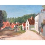 Henri Hayden (1883-1970) French Village, oil on board, framed, gallery label to verso, 33 x 41 cm.