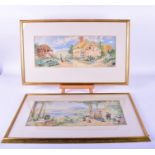 Two Continental watercolours by Gio Henry, late 19th century the first after Charles Edmond