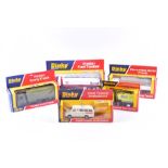 Five boxed Dinky Diecast vehicles comprising: 274 Ford Transit Ambulance, 449 Johnston Road Sweeper,