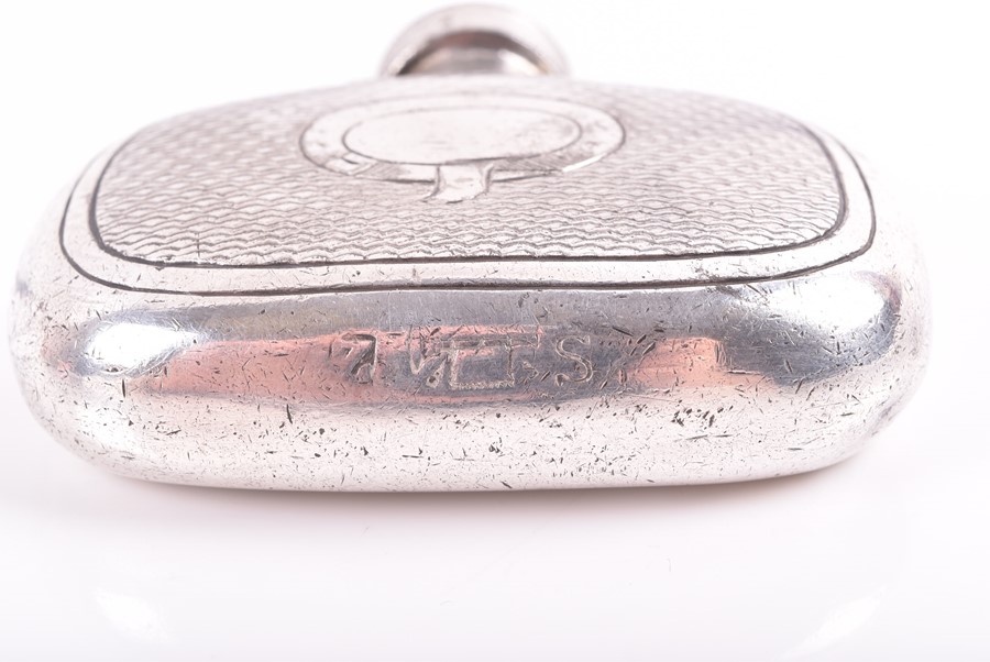 An Edwardian silver cigarette case Chester 1903, by William Neale, of curved form with carry chain - Image 5 of 13