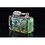 A McMurdo 'Aquarium' table lighter, circa 1950 designed by C J M Whinney, the perspex panels