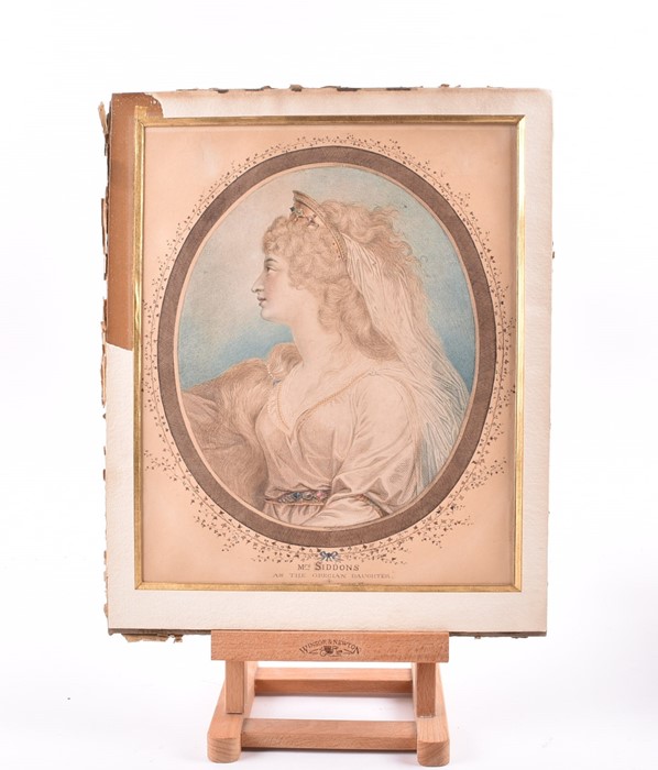 John Keyse Sherwin (1751-1790) British 'Mrs. Siddons as the Grecian daughter' original watercolour