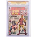 Tales of Suspense #59 featuring Iron Man & Captain America signed by Stan Lee from the CGC Signature