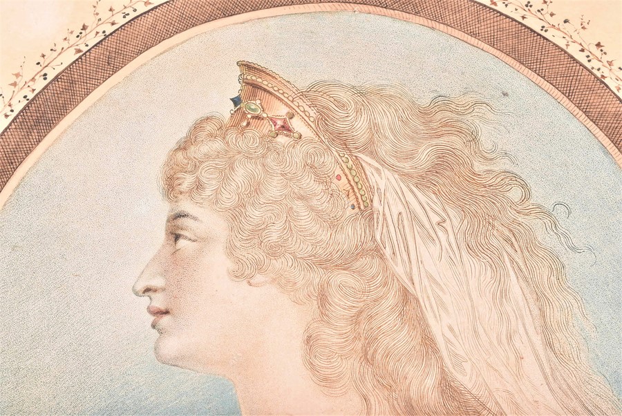 John Keyse Sherwin (1751-1790) British 'Mrs. Siddons as the Grecian daughter' original watercolour - Image 4 of 6
