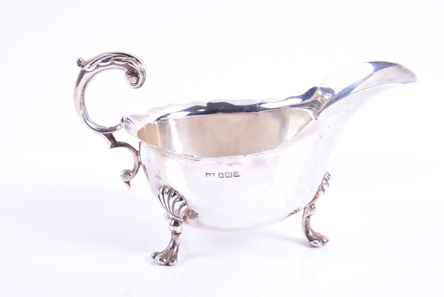 A late 19th century silver caster London, 1886, with finely pierced detail and gadroon borders, - Image 3 of 3