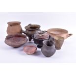A collection of antiquities  to include bowls vases and jugs from Pompeii, Herculaneum and Ancient