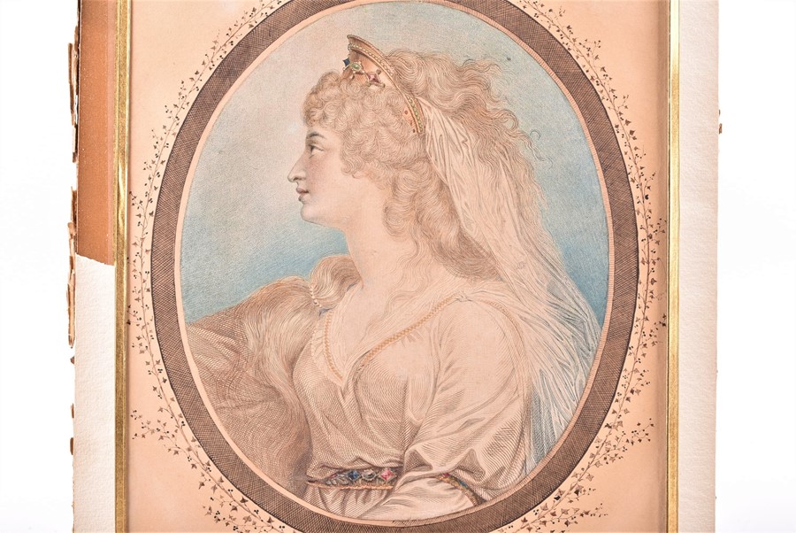 John Keyse Sherwin (1751-1790) British 'Mrs. Siddons as the Grecian daughter' original watercolour - Image 2 of 6