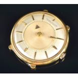 A rare Jaeger Le-Coultre 18ct yellow gold Mystery Dial mechanical wristwatch the silvered dial