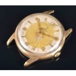 A 1953 Tudor 9ct yellow gold mechanical wristwatch the silvered dial with applied Arabic and arrow