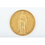 A gold merit medal from the fiftieth anniversary of the international fair in Milan April 1972 by