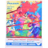 A Muhammad Ali vs Joe Frazier boxing programme the official 52-Page souvenir for the 'World