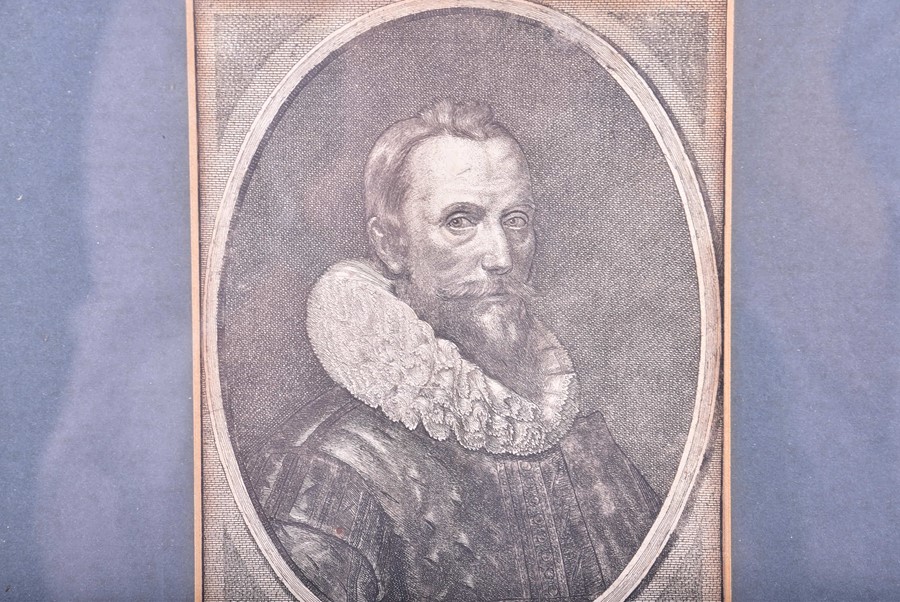 A 17th century portrait engraving of Marcus Gheeraerts dated 1644, the study sat poised slightly - Image 4 of 4