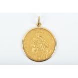 A gold medal from the "Genoa Torino Milan Chambers of Commerce National Currency Conference " in