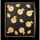 A 20th century French 18ct gold, silver and enamel cigarette case by Van Cleef & Arpels of