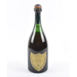 A bottle of Dom Perignon 1959 Champagne Moet et Chandon a Epernay Fondee en 1743.